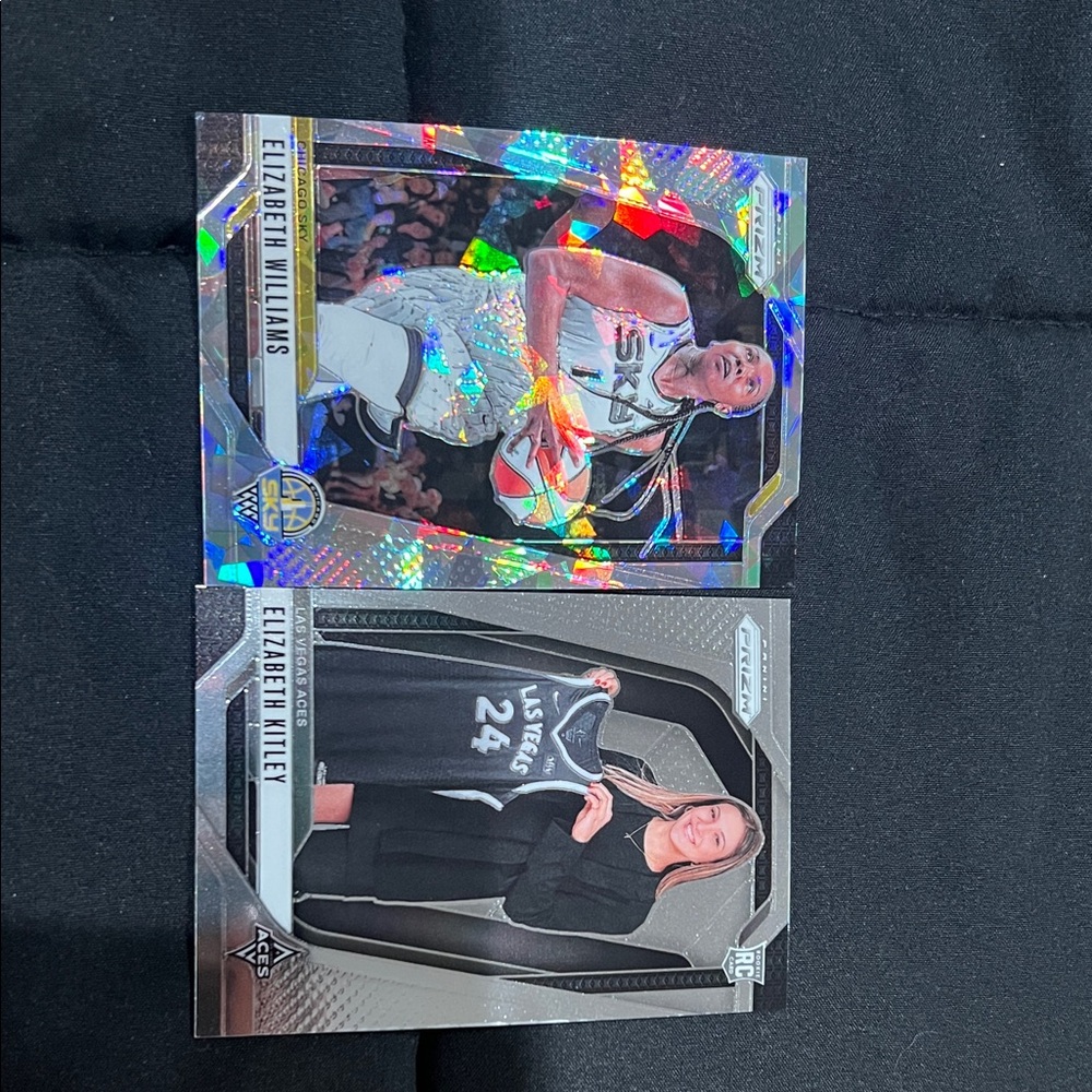 WNBA Trading Cards with Holographic and Black Design